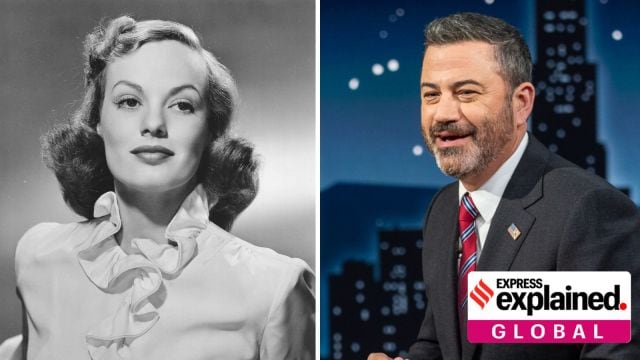 Faye Emerson, who is said to have pioneered the late-night show genre, and Jimmy Kimmel.