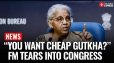 Nirmala Hits Out: “Congress Wants 5% GST on Tobacco?”