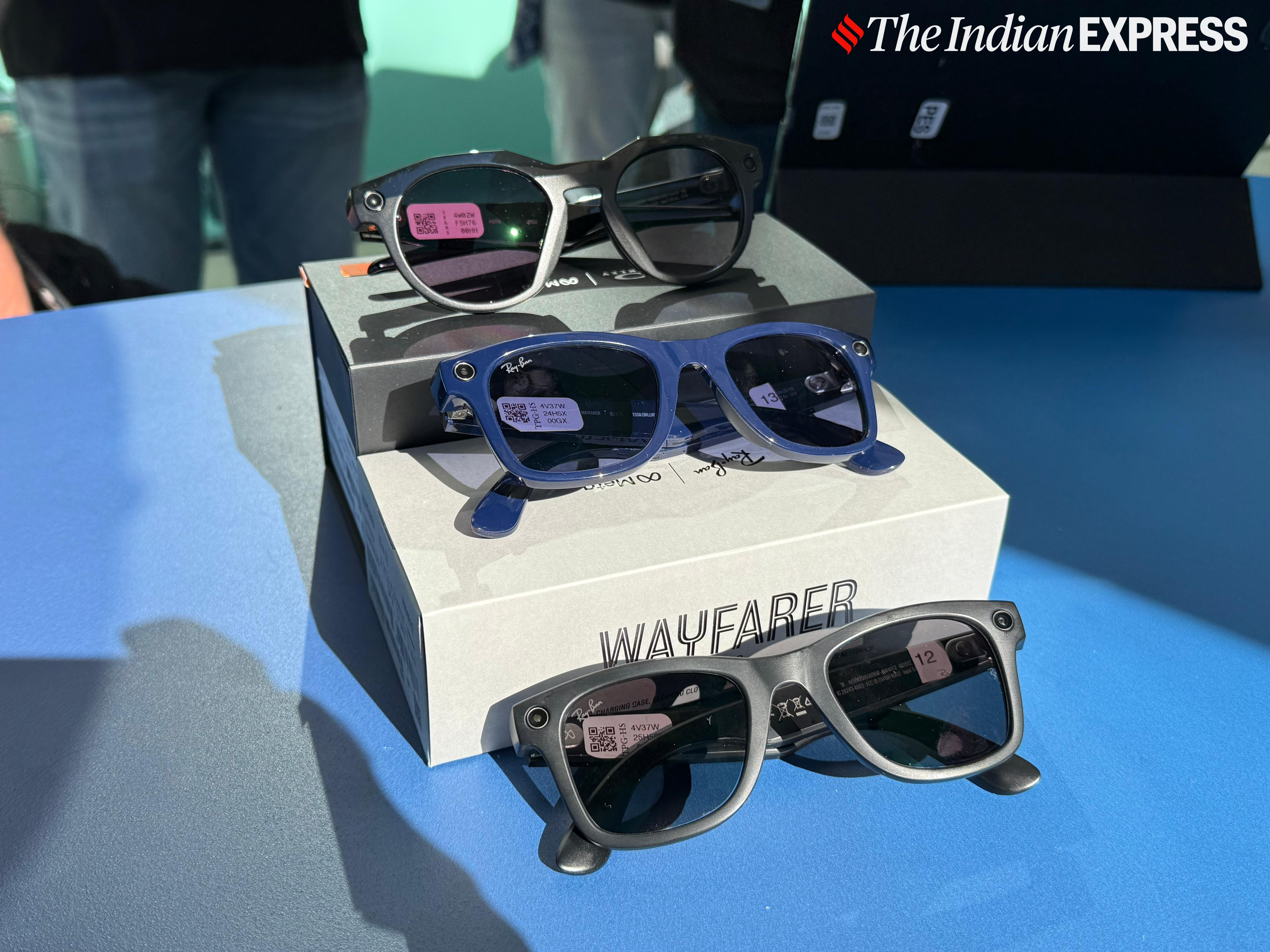 मेटा का रे-बैन डिस्प्ले स्मार्ट चश्मा। (छवि: अनुज भाटिया/द इंडियन एक्सप्रेस)