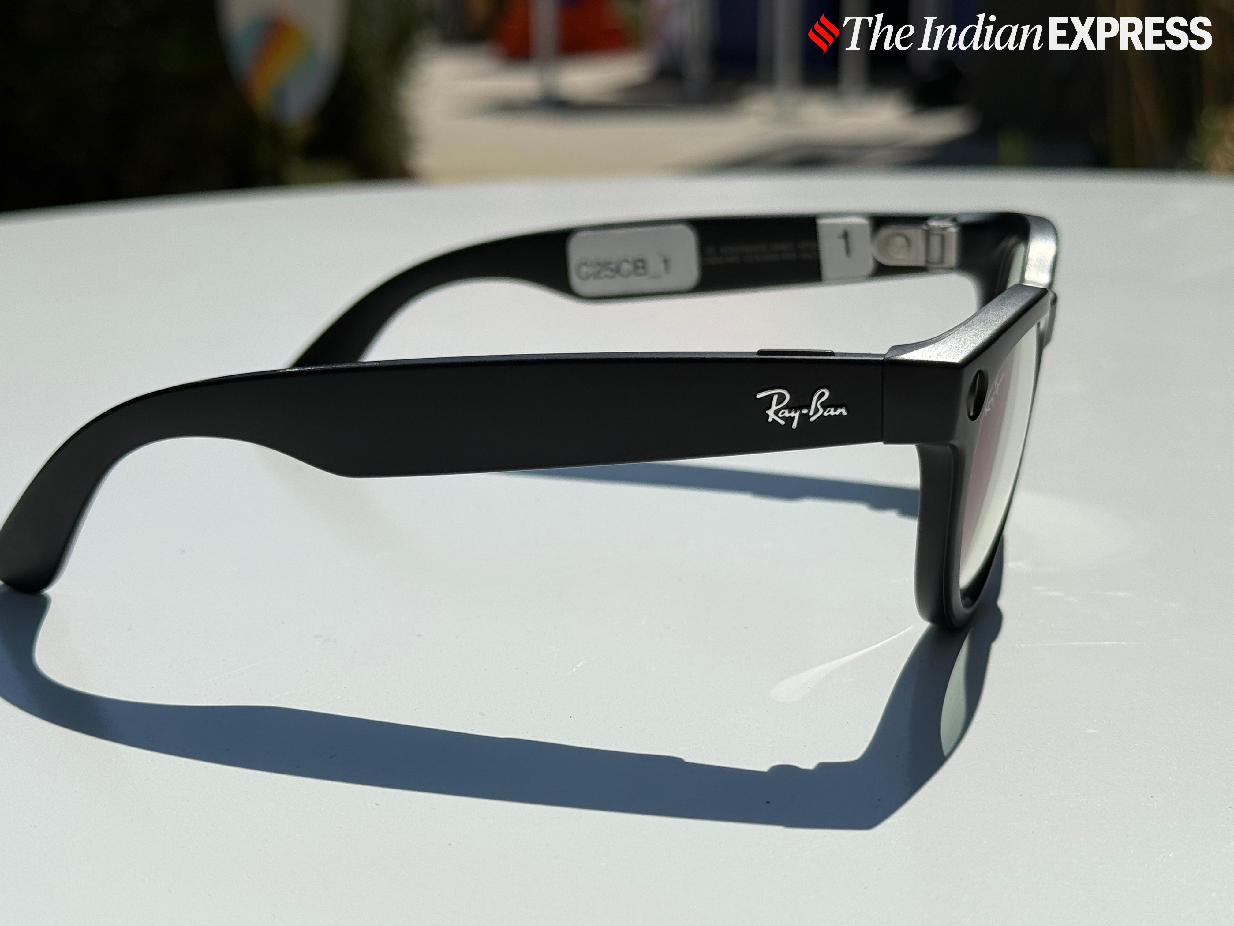 Meta’s Ray-Ban Display smart glasses. (Image: Anuj Bhatia/The Indian Express)