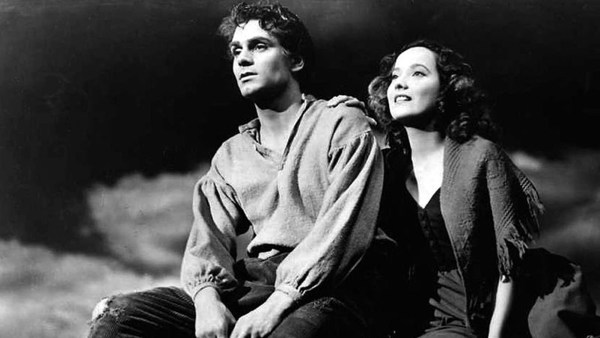Laurence Olivier and Merle Oberon in the 1939 film Wuthering Heights
