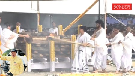 Singer Zubeen Garg Funeral: The singer's body was brought to the cremation ground from the Arjun Bhogeswar Baruah Sports Complex, accompanied by a final procession attended by thousands of mourners.