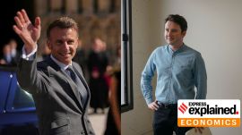 Macron (left) and Zucman (right) - 2 per cent billionaire tax