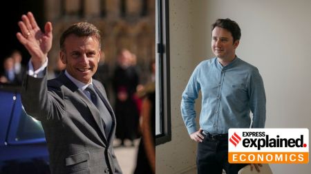 Macron (left) and Zucman (right) - 2 per cent billionaire tax