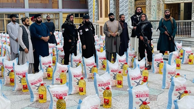 Donated by the gurdwara committee, the relief material has been sent to Kunar, the worst-hit province, where over a thousand people died (AP Photo)