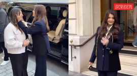 Aishwarya Rai Bachchan arrived for Paris Fashion Week.