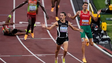 Beamish's unexpected gold went a little unnoticed since it coincided with Armand Duplantis and his compulsive record breaking. (AP Photo)