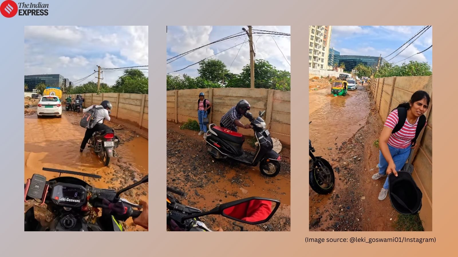 YouTuber Rescues Rapido Passenger from Flooded Bengaluru Road