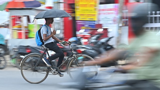 man on bicycle
