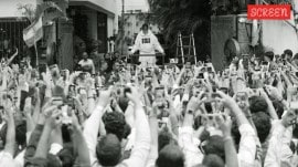 Every Sunday, Amitabh Bachchan, comes out at his Mumbai's Juhu Bunlglow Jalsa for few seconds every Sunday if he is in Mumbai.