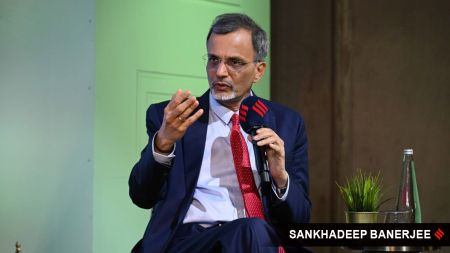 During Nageswaran’s time as the CEA, the Indian economy has not only charted a recovery from the difficult pandemic years of 2020-2021, but gone on to record high growth rates. (Express Photo by Sankhadeep Banerjee)