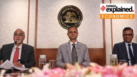 RBI governor Sanjay Malhotra during the monetary policy announcement at the RBI headquarters.