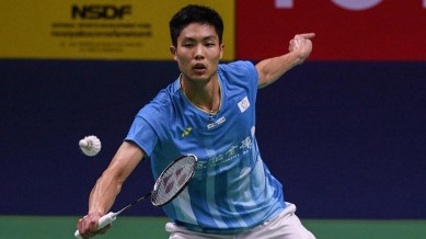 Tien Chen gets tricky because he doesn't have the most powerful get-outta-trouble-smash hits, though he can charge the net aggressively and finish to the backcourt with short pings ayush shetty
