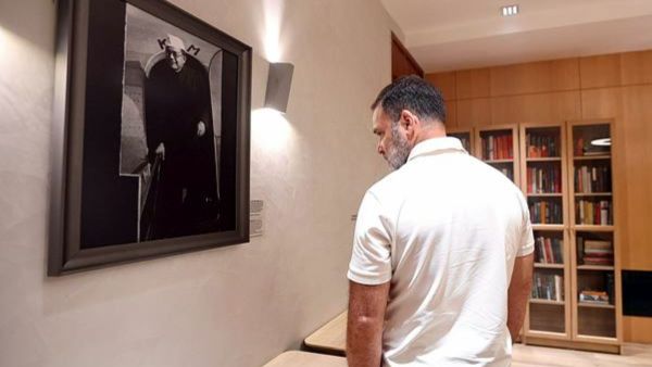 New Delhi, Sep 26 (ANI): Lok Sabha LoP Rahul Gandhi attends the inauguration of the Dr Manmohan Singh Research Centre and Library at Indira Bhawan, in New Delhi on Friday. (AICC/ANI Photo)