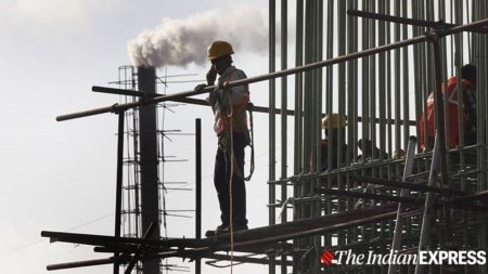 migrant workers killed, migrant workers killed after scaffolding collapses, migrant workers killed after scaffolding collapses at power plant, Chennai, Indian express news, current affairs