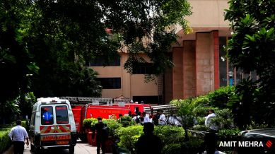 The Delhi High Court after it received a bomb threat through email, in New Delhi, Friday, Sept. 12, 2025. Express Photo By Amit Mehra