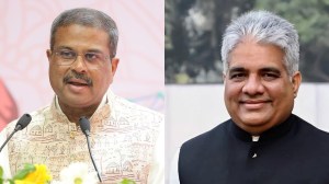 Union Ministers Dharmendra Pradhan and Bhupender Yadav