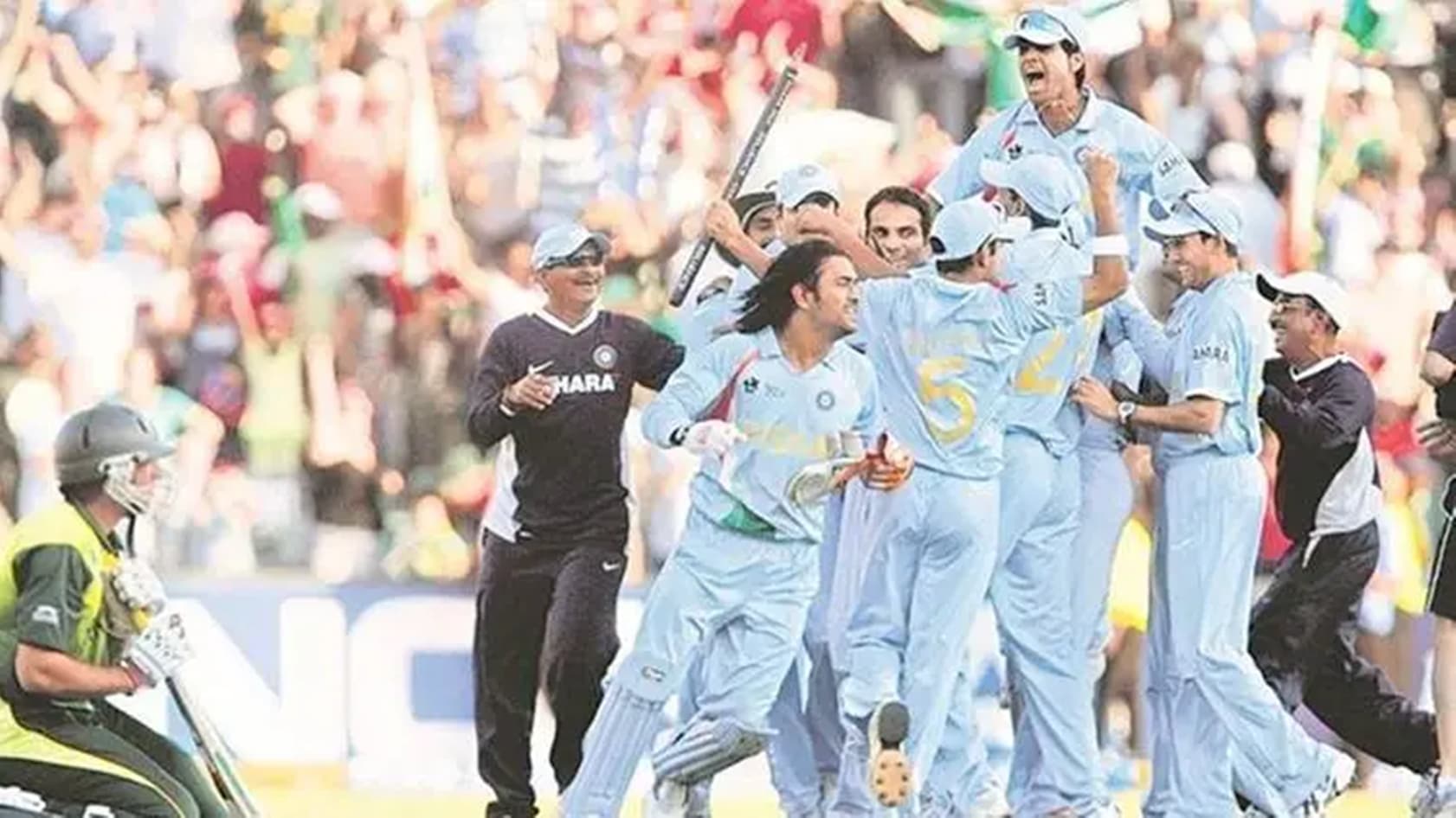 India won the inaugural T20 World Cup by beating Pakistan by five runs in the final. (Reuters Photo)