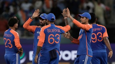 Kuldeep Yadav foxed the inexperienced UAE batters to end with a match-winning four-wicket haul. (AP Photo)