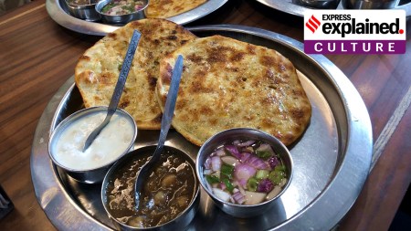 Kulchas at Bharawan Da Dhaba opposite Town Hall in Amritsar, in March 2023.