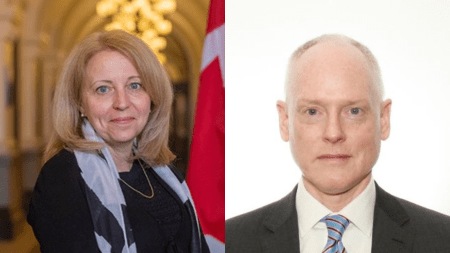 Canada’s NSA Nathalie Drouin and Deputy Foreign minister David Morrison