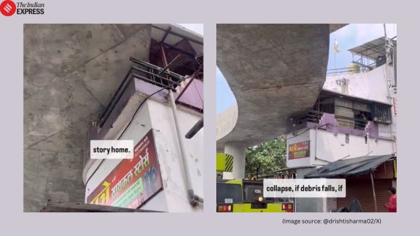 Nagpur flyover runs through a home’s balcony