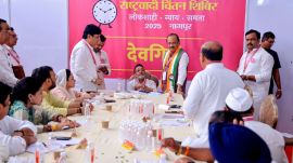 The Deputy CM was upset after many office-bearers, including some ministers, reached late for the flag-hoisting ceremony before the beginning of the study workshop.