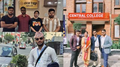 The four scholars, like others stranded in Kathmandu, are spending sleepless nights, while their families in Bengal anxiously wait for the borders to open or for evacuation support.