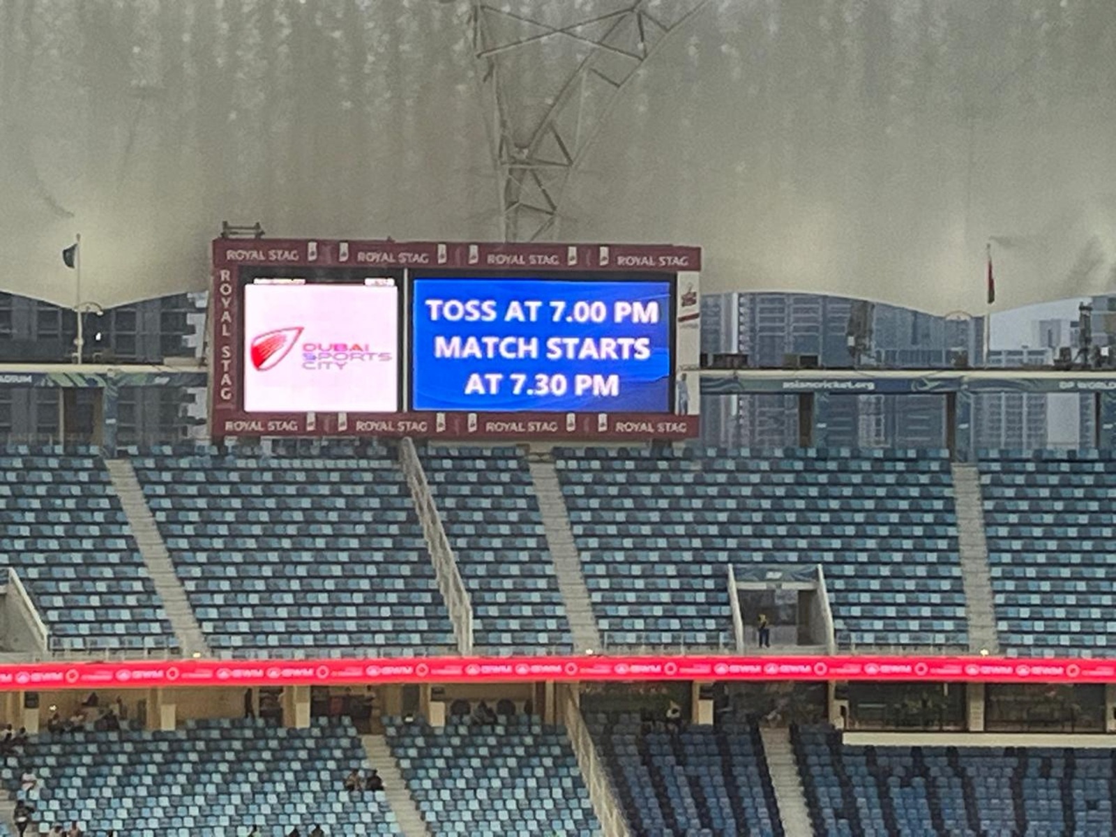 The match between Pakistan and UAE was delayed by an hour. (Express Photo by Sandip G)