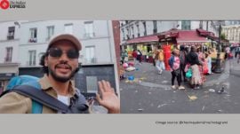 Indian vlogger shocked by first glimpse of Paris