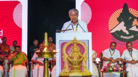 Ayyappa Sangamam, Pinarayi Vijayan takes on critics, Pamba Saturday, Sabarimala devotees, Pinarayi Vijayan, Indian express news, current affairs