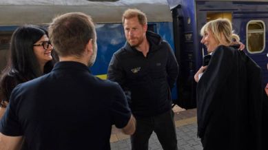 Prince Harry arrives at Kyiv, Ukraine