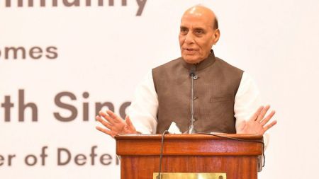 Highlighting that India's 7,500-km coastline, along with island territories such as the Andaman and Nicobar Islands and Lakshadweep, poses enormous challenges, the minister said this requires advanced technology, well-trained personnel and round-the-clock surveillance, while maritime threats are becoming increasingly technology-driven and multi-dimensional. (Express Photo)