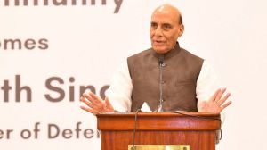 Highlighting that India's 7,500-km coastline, along with island territories such as the Andaman and Nicobar Islands and Lakshadweep, poses enormous challenges, the minister said this requires advanced technology, well-trained personnel and round-the-clock surveillance, while maritime threats are becoming increasingly technology-driven and multi-dimensional. (Express Photo)