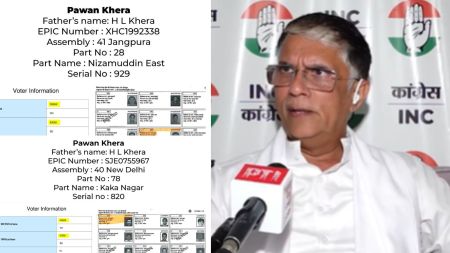 Congress leader Pawan Khera said he did not know he had the second EPIC number till BJP's allegations. (X/PTI)