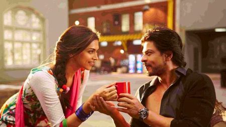 Film stars Deepika Padukone and Shahrukh Khan in film HAPPY NEW YEAR. Express archive photo.