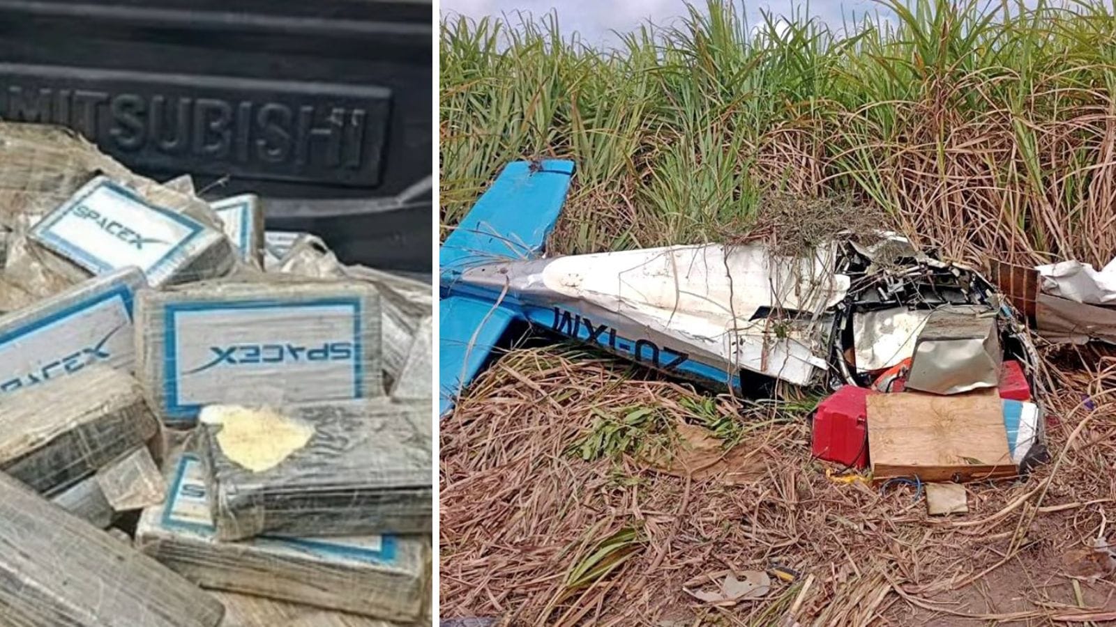 spacex cocaine, brazil, plane crash,