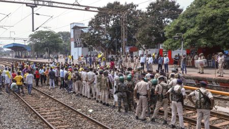 The protestors have been demanding for a Scheduled Tribe (ST) status for the community and inclusion of the Kurmali language in the Eighth Schedule of the Constitution.