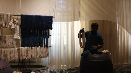 Tar and Collage on Sandpaper