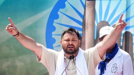 Kerala Congress, Congress, Tejashwi demands apology, Tejashwi Prasad, Tejashwi Yadav, Tejashwi Prasad Yadav, Kerala Congress social media post, Indian express news, current affairs