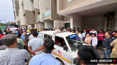 With fire brigade hoses unable to reach the affected floor due to low water pressure, residents said they quickly formed a human chain to pass buckets of water up to the 12th floor in an attempt to control the blaze.