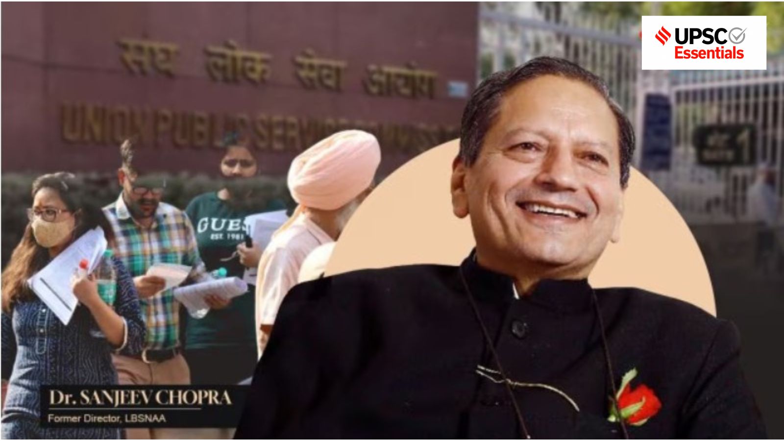 Former LBSNAA director Sanjeev Chopra during an interview discussing UPSC’s 100-year milestone and civil service reforms.