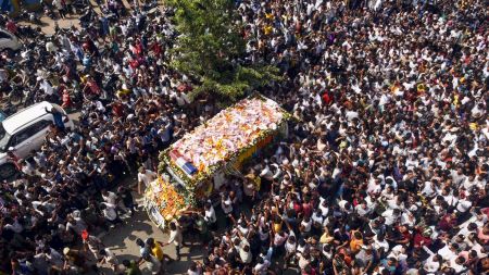 The city came to a standstill, with shops and establishments pulling down their shutters in mourning, and nearly every neighbourhood and lane, and even many homes, setting up memorials — some very elaborate, others sombre.