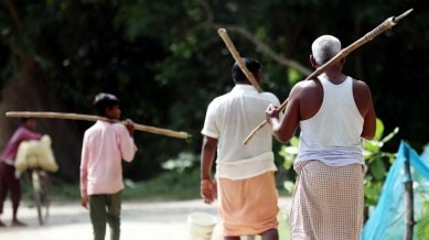 Bahraich villagers cry wolf, Bahraich wolf, Bahraich wolf in village, Bahraich, pack of wolves, Bahraich village wolf pack, Bahraich village pack of wolves, wolf pack, express premium, Lucknow news, Uttar pradesh news, Indian express, Current affairs