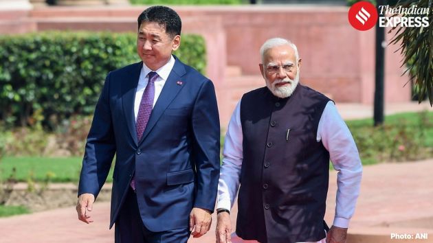 Mongolian President Khurelsukh Ukhnaa in India