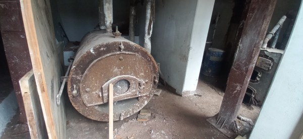 iron chambers for manufacturing liquor in the Wine Cellar of Kitchen Section)