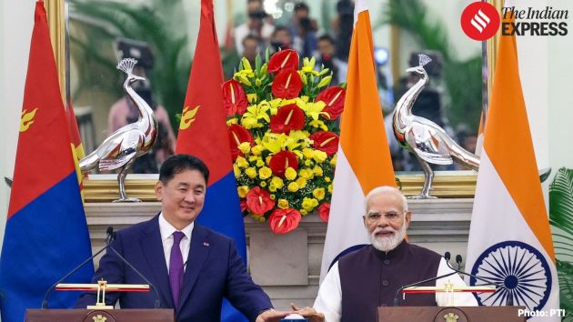 Both leaders, Modi & Ukhnna oversee the signing of key agreements