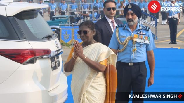 President Droupadi Murmu arrived at Ambala Air Force