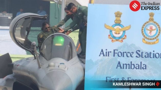 The Rafale fighter jet took off with President Droupadi Murmu