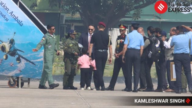 During the flight she met Shivangi Singh, India’s only woman Rafale pilot
